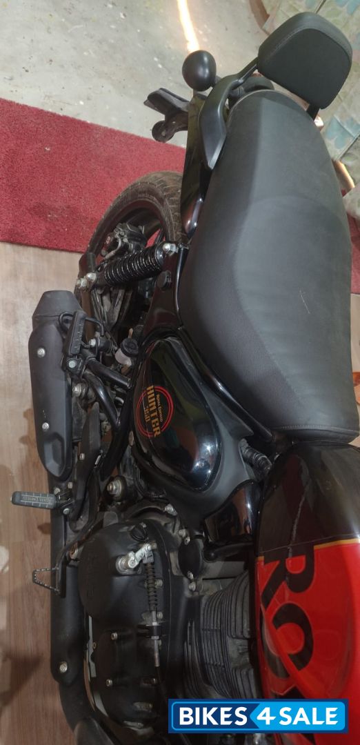 Rebel Red Royal Enfield Hunter 350 Metro
