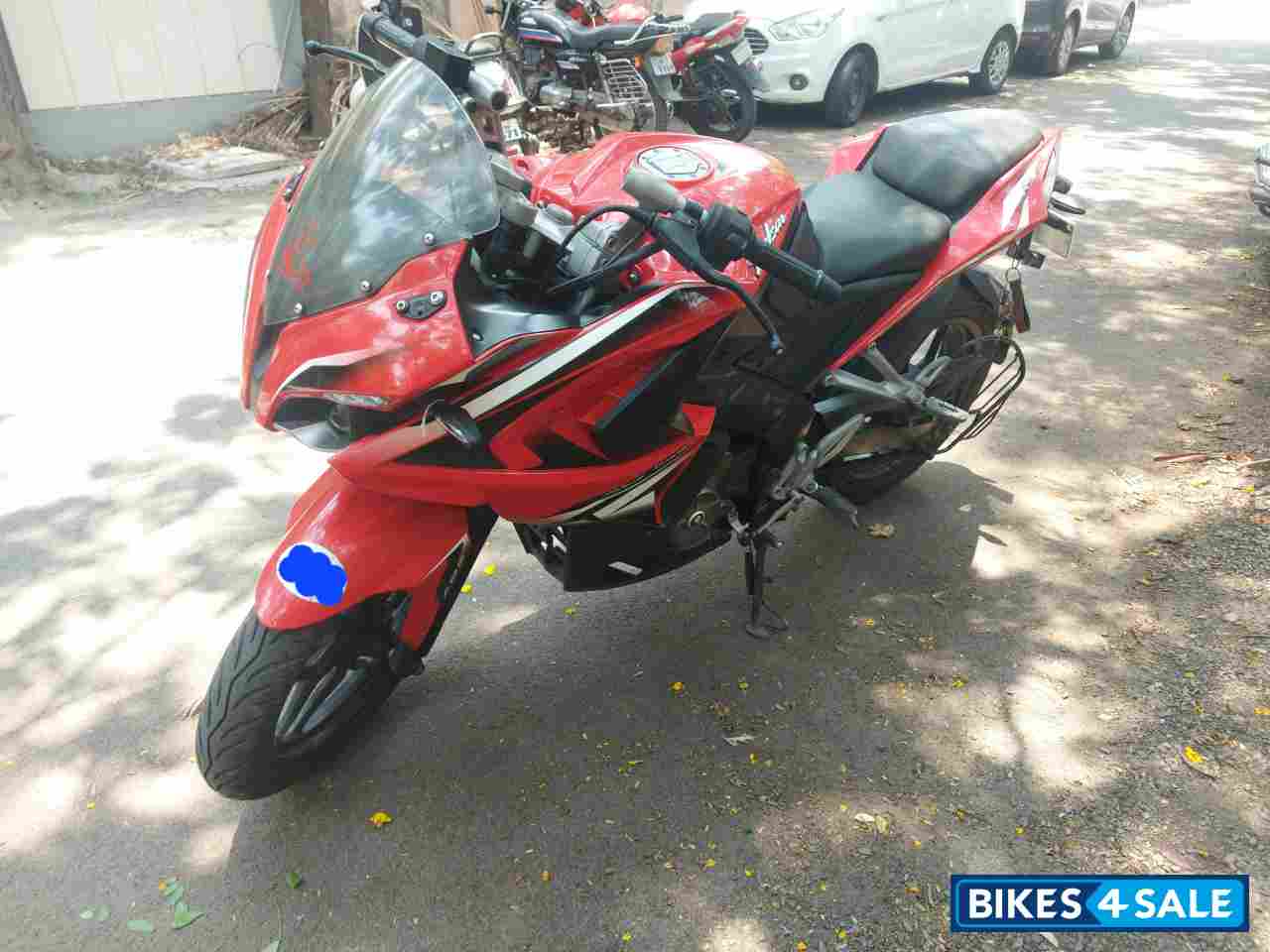 Red Bajaj Pulsar RS 200 ABS