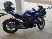 Blue Yamaha YZF R15 V2