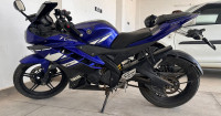 Blue Yamaha YZF R15 V2