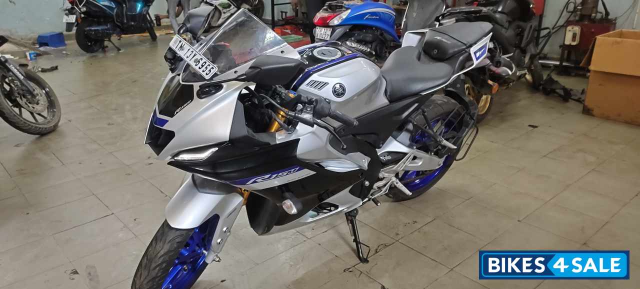 Silver With Blue Yamaha R15M