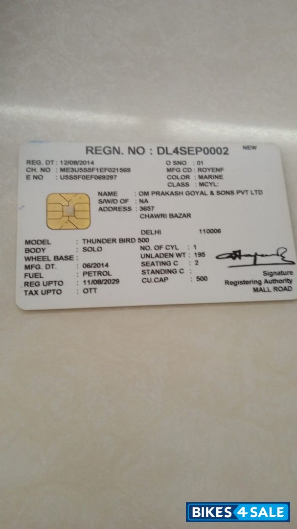 Royal Enfield Thunderbird 500