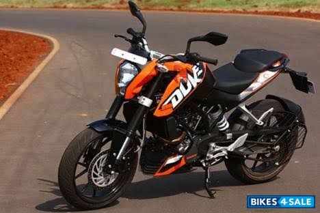 Black Orange KTM Duke 200