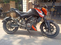 Black Orange KTM Duke 200