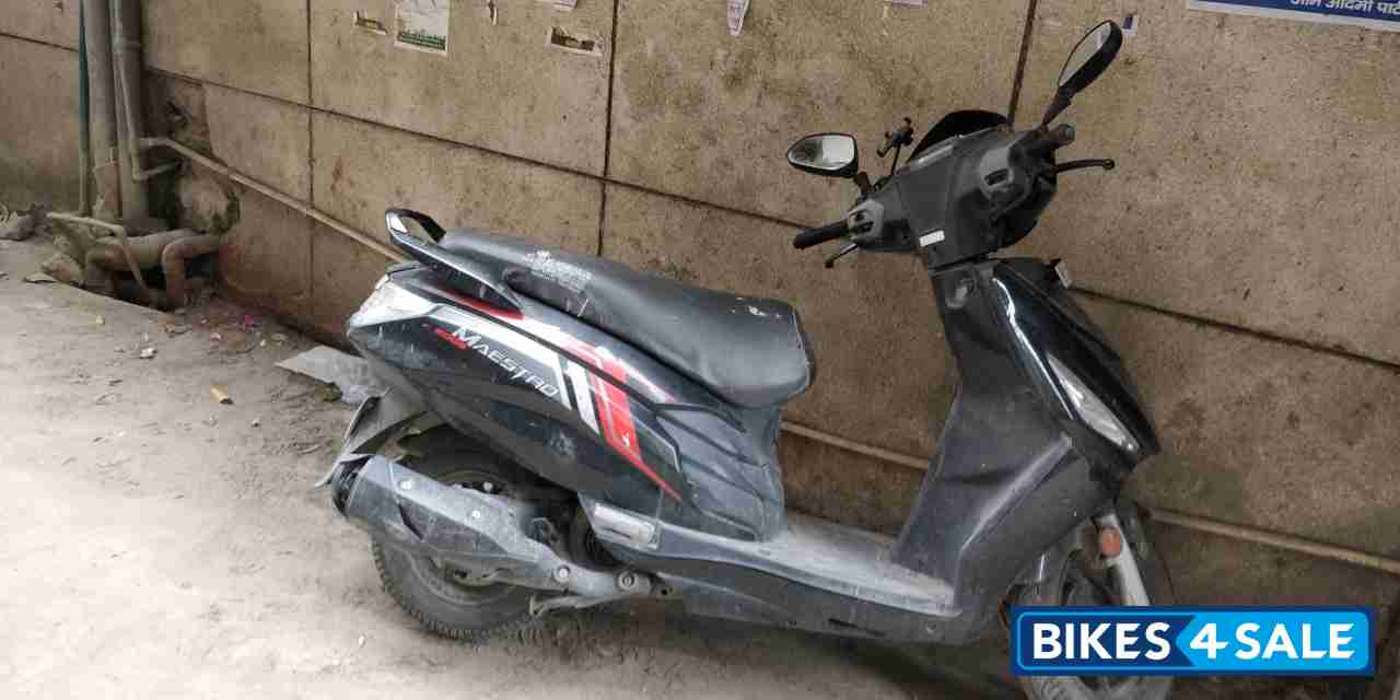 Black Red Hero Maestro Edge 110 BS6