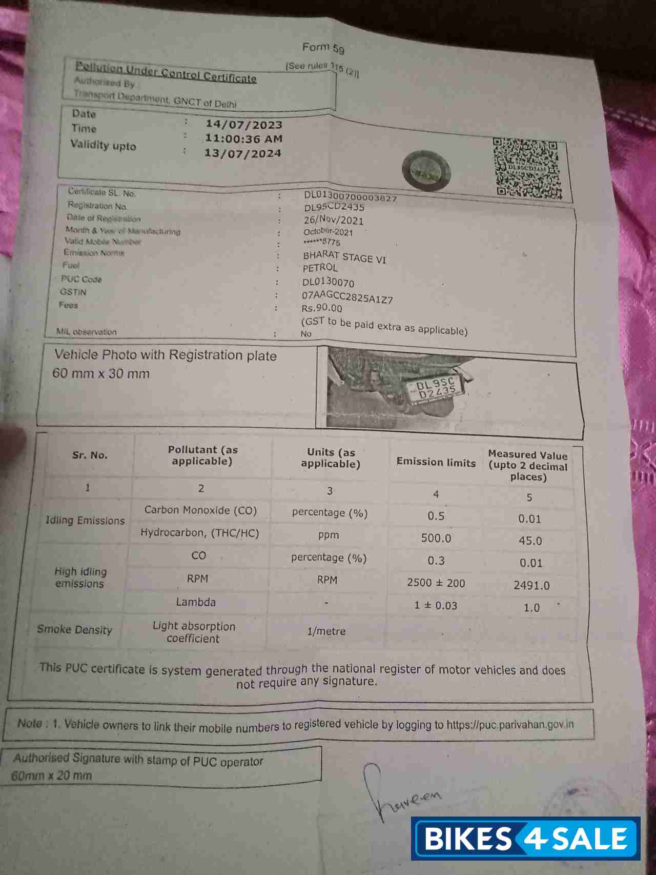 Dark Grey Honda Grazia 125 BS6