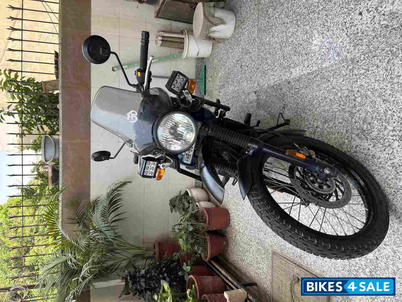 White & Blue Royal Enfield Himalayan BS VI