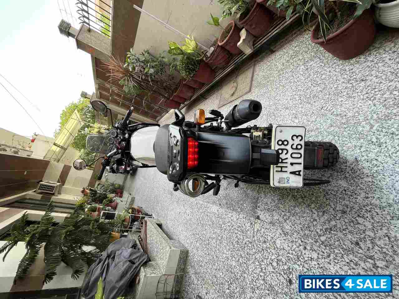 White & Blue Royal Enfield Himalayan BS VI