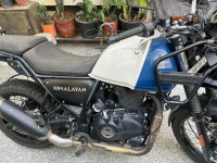 White & Blue Royal Enfield Himalayan BS VI