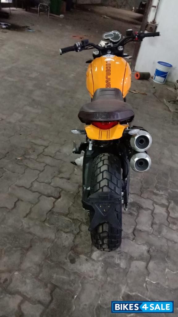 Yellow Ducati Scrambler 1100 Tribute Pro
