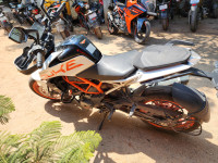White KTM Duke 390