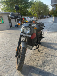 Graphite And Red Royal Enfield Scram 411