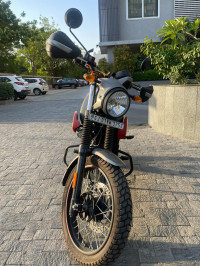 Graphite And Red Royal Enfield Scram 411