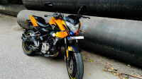 Yellow And Black Bajaj Pulsar 200 NS