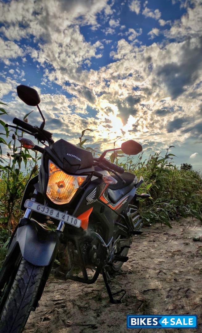 Black And Orange Honda CB Hornet 160R