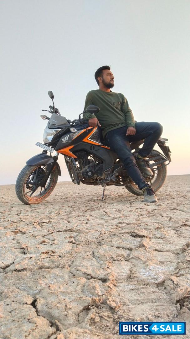 Black And Orange Honda CB Hornet 160R