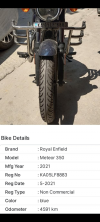 Stellar Blue Royal Enfield Meteor 350