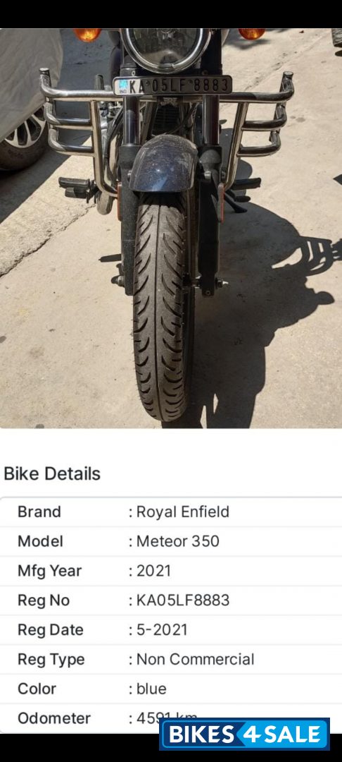 Stellar Blue Royal Enfield Meteor 350