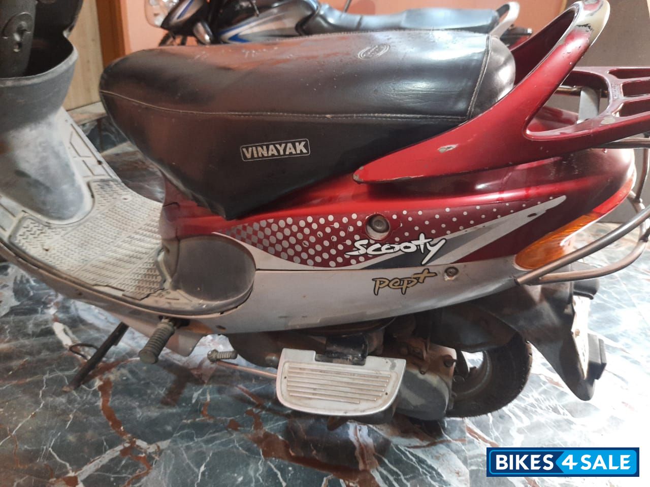 Red TVS Scooty Pep Plus