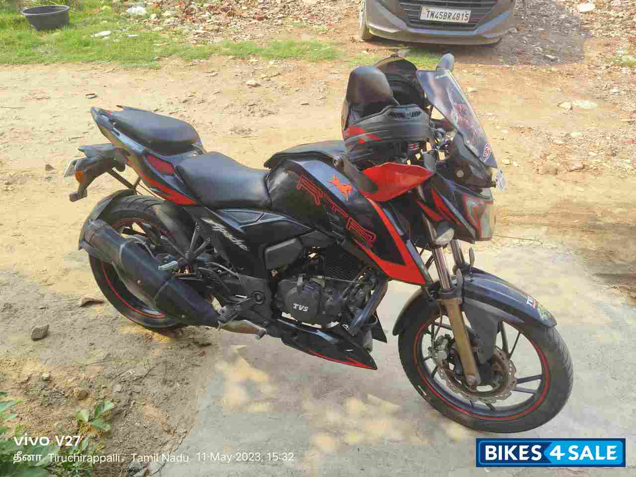 Black&red TVS Apache RTR 200 4V ABS Race Edition 2.0