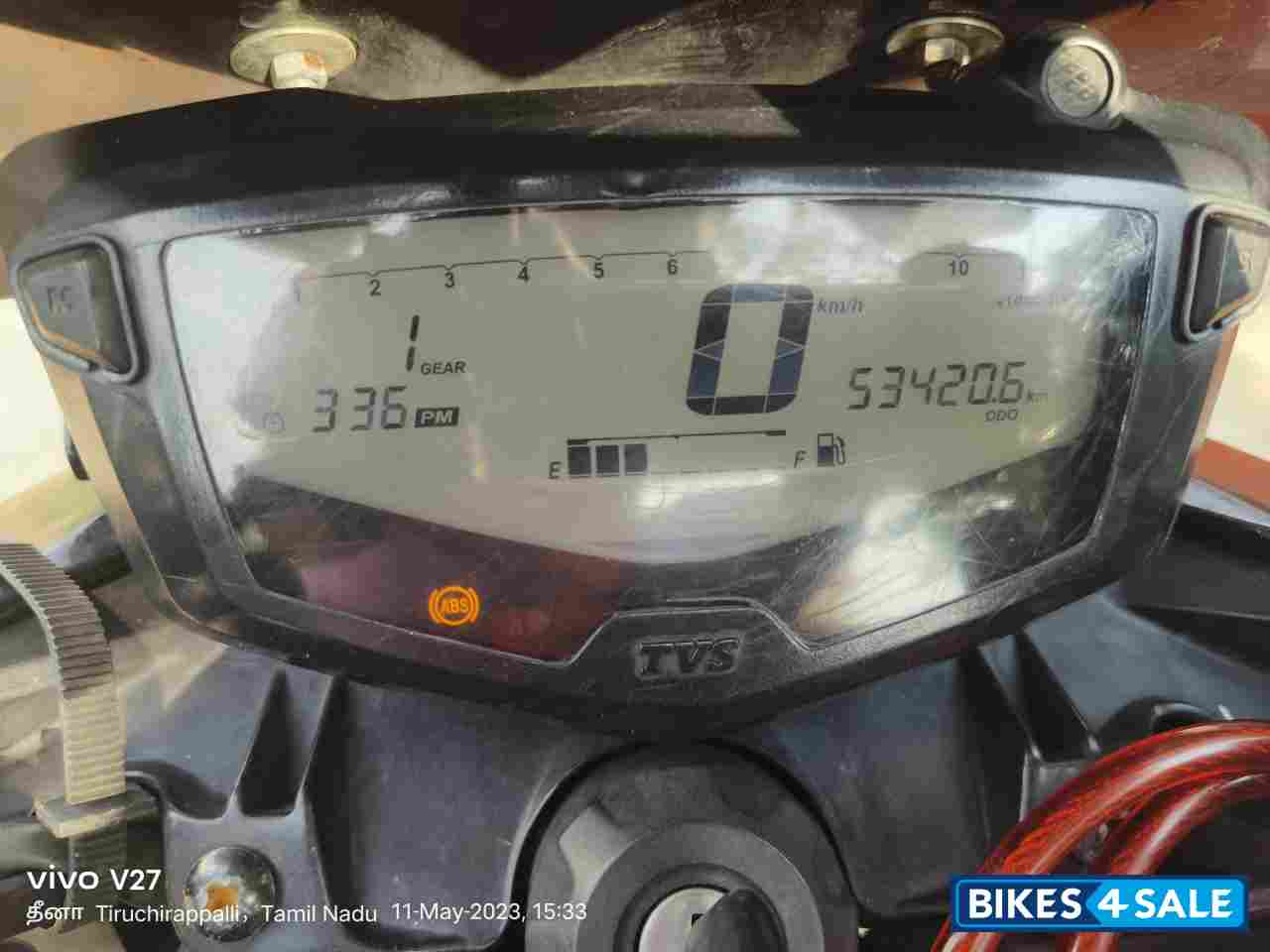 Black&red TVS Apache RTR 200 4V ABS Race Edition 2.0