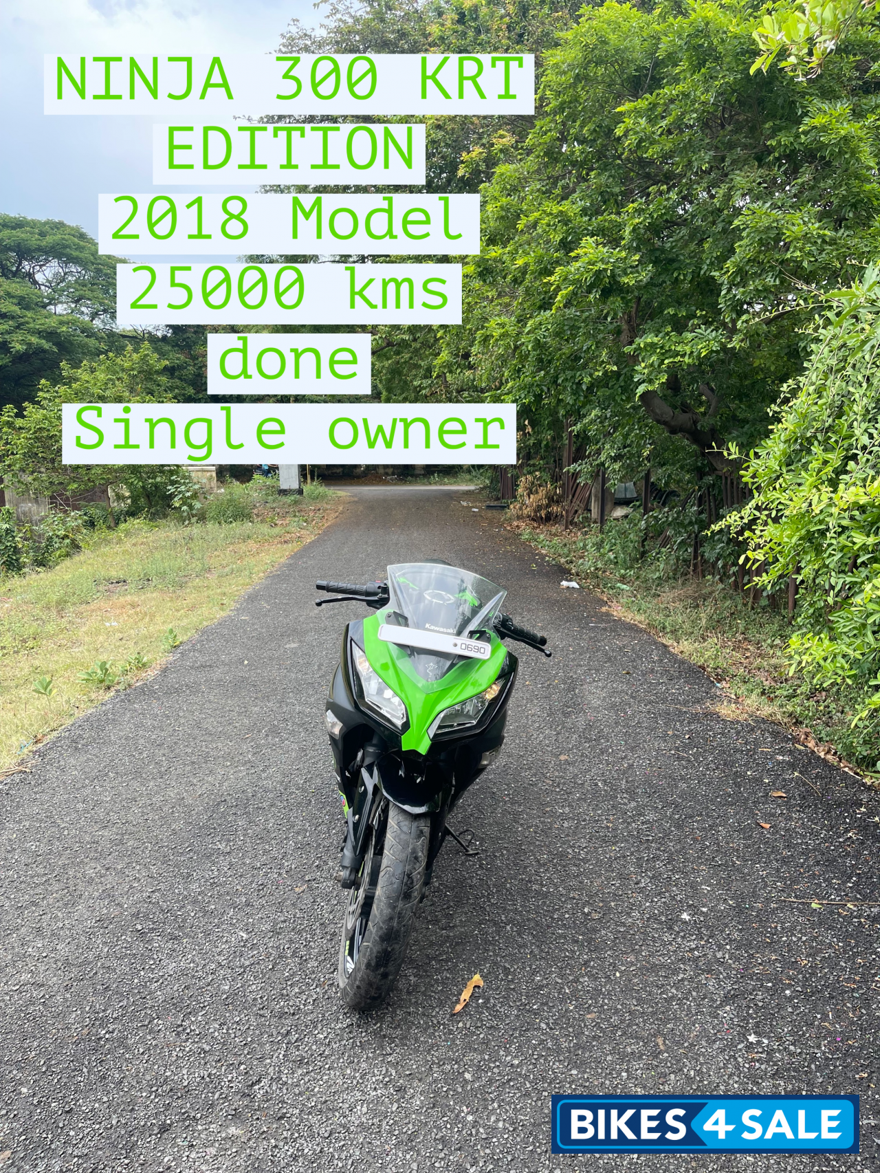 Lime Green Kawasaki Ninja 300R