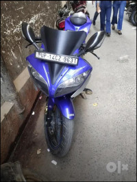 Blue Yamaha YZF R15