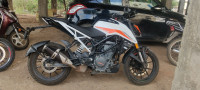 White KTM Duke 390