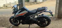 White KTM Duke 390