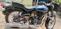 Blue And Black Royal Enfield Bullet 350