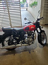 Blazing Red Royal Enfield Classic 350 Single Channel BS6