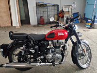 Blazing Red Royal Enfield Classic 350 Single Channel BS6