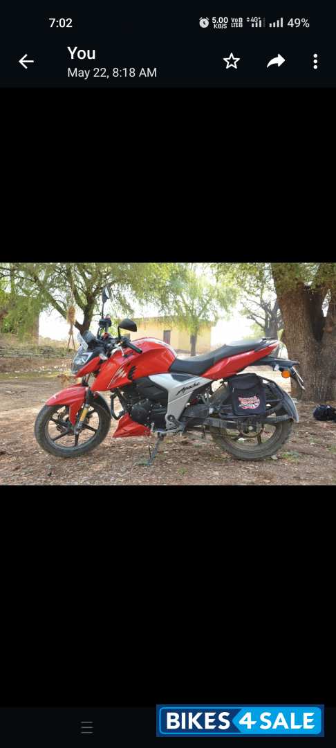 Red TVS Apache RTR 160 4V