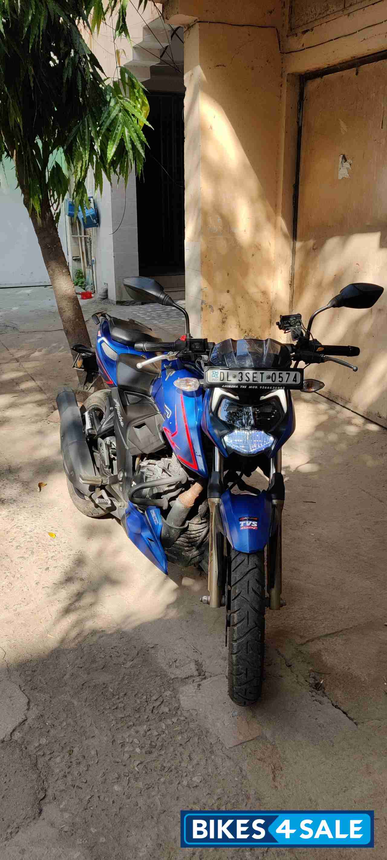 Matte Blue TVS Apache RTR 200 4V 2020
