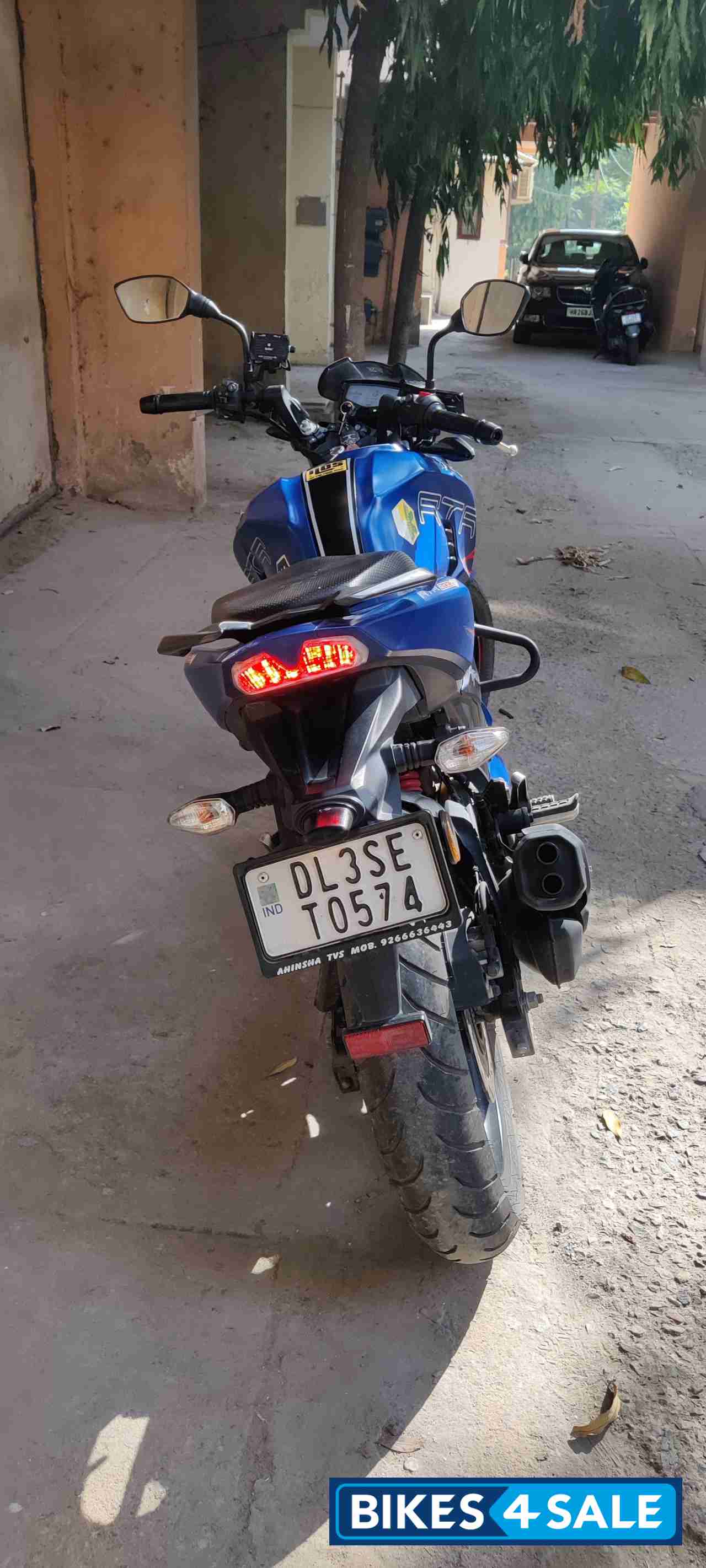 Matte Blue TVS Apache RTR 200 4V 2020