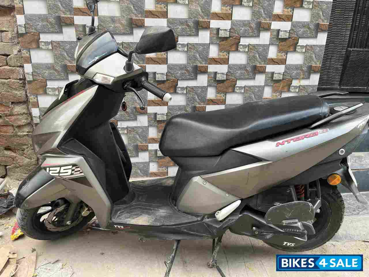 Metallic Grey TVS NTORQ 125 BS6