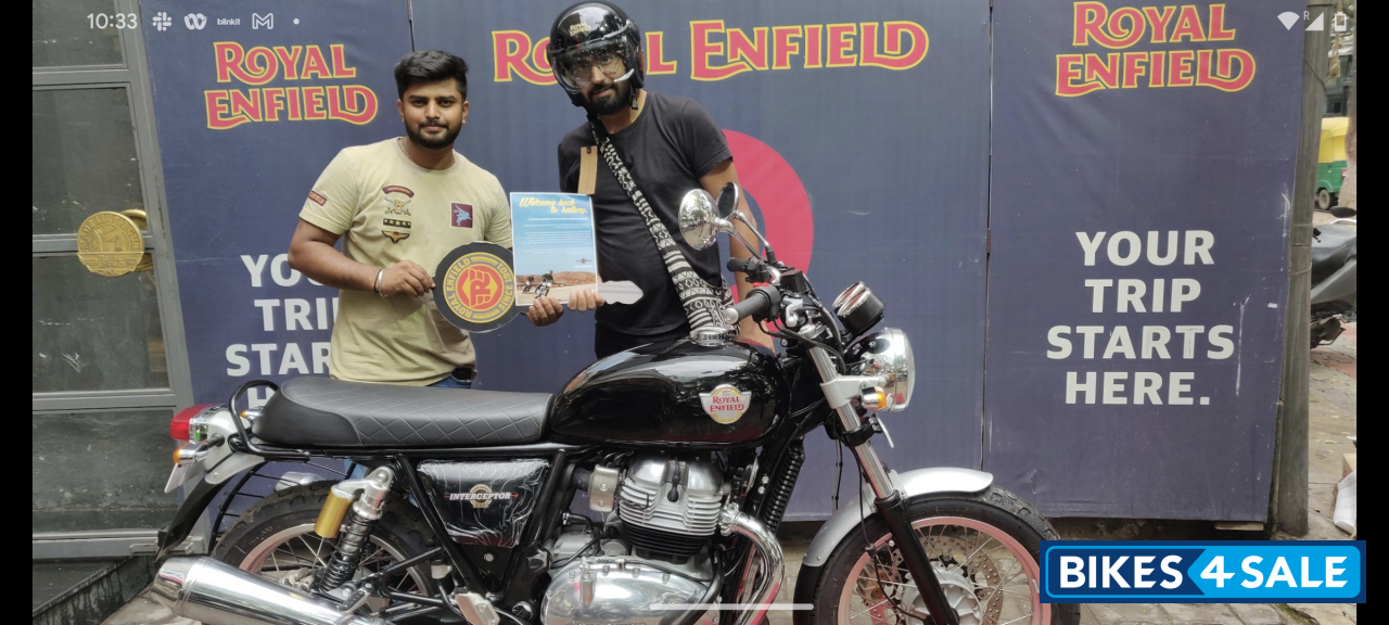 Black Royal Enfield Interceptor 650 Twin