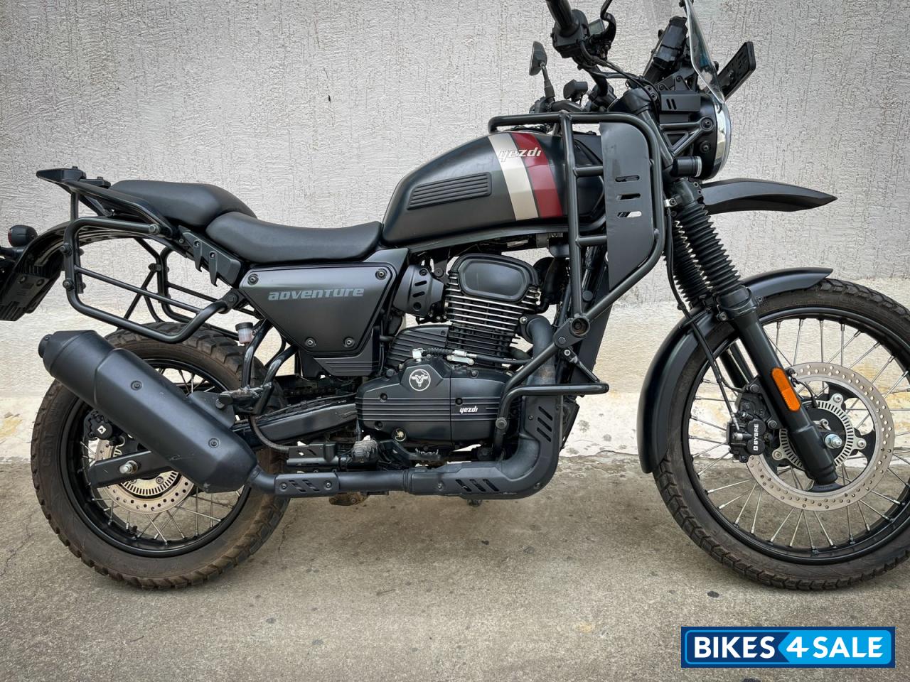 Black Yezdi Adventure Mambo Black