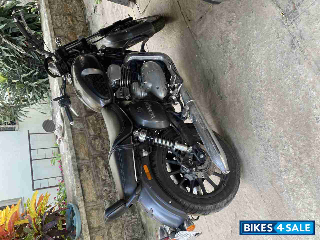 Grey Yezdi Roadster Chrome