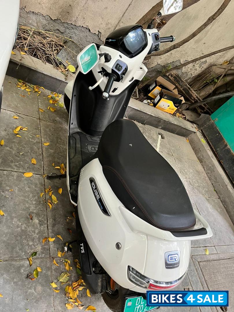 White TVS iQube Electric