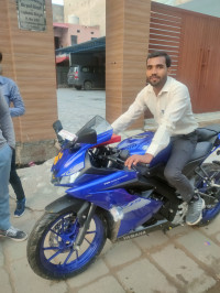 Blue Yamaha YZF R15 V3 BS6