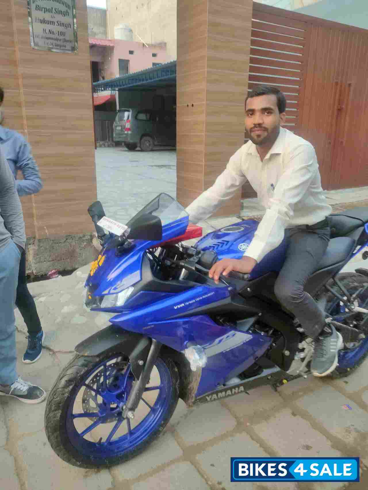 Blue Yamaha YZF R15 V3 BS6