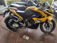 Yellow Bajaj Pulsar RS 200 ABS
