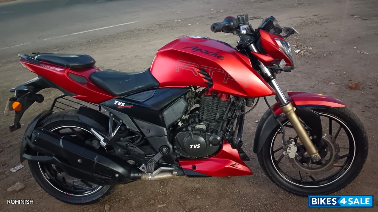 Matt Red TVS Apache RTR 200 4V