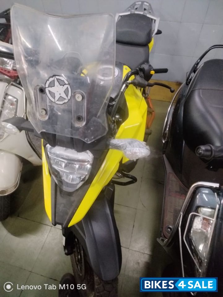 Yellow Suzuki V-Strom SX