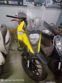 Yellow Suzuki V-Strom SX