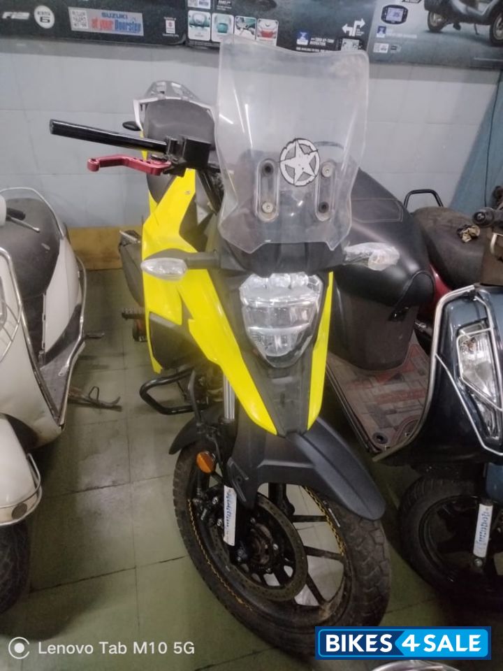 Yellow Suzuki V-Strom SX
