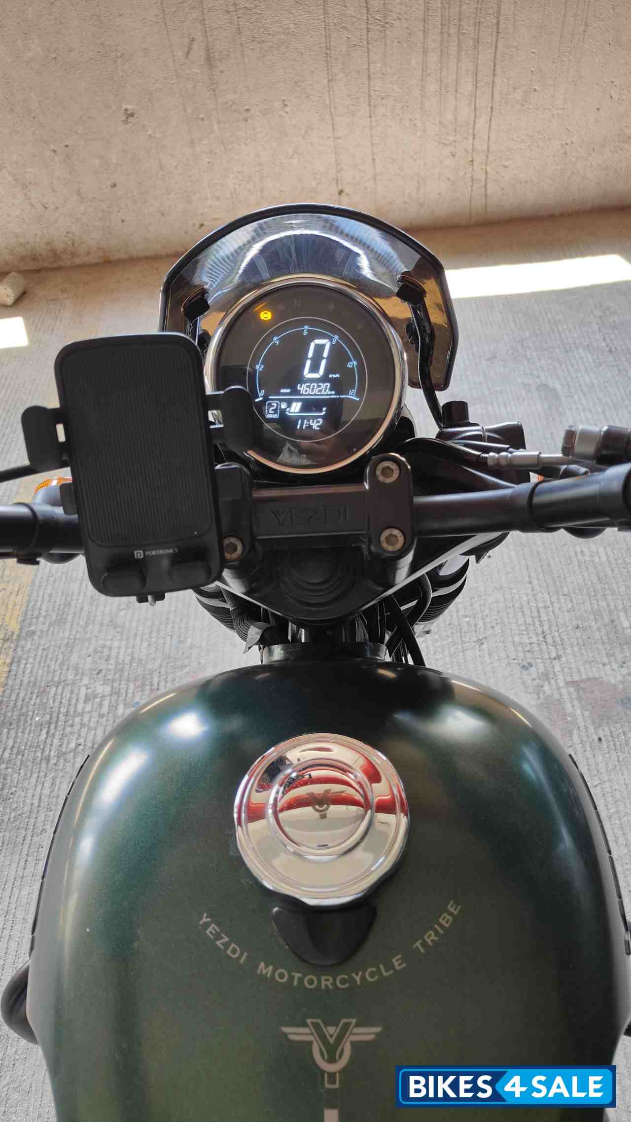 Matte Green Yezdi Roadster Dark