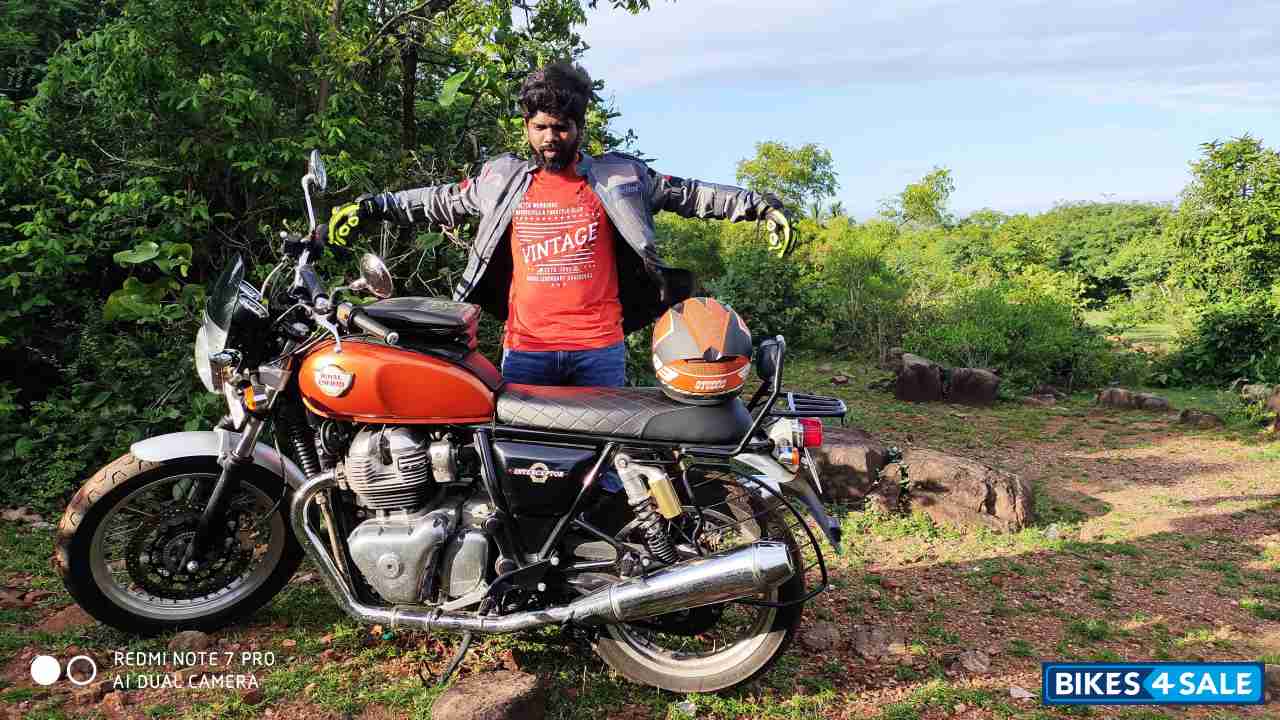 Orange Bust Royal Enfield Interceptor 650 Twin