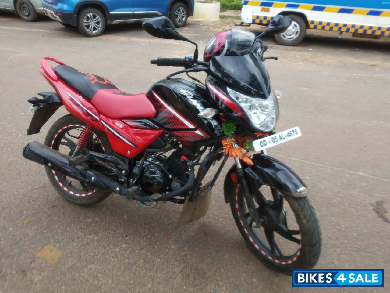 Black &red Hero Glamour 125